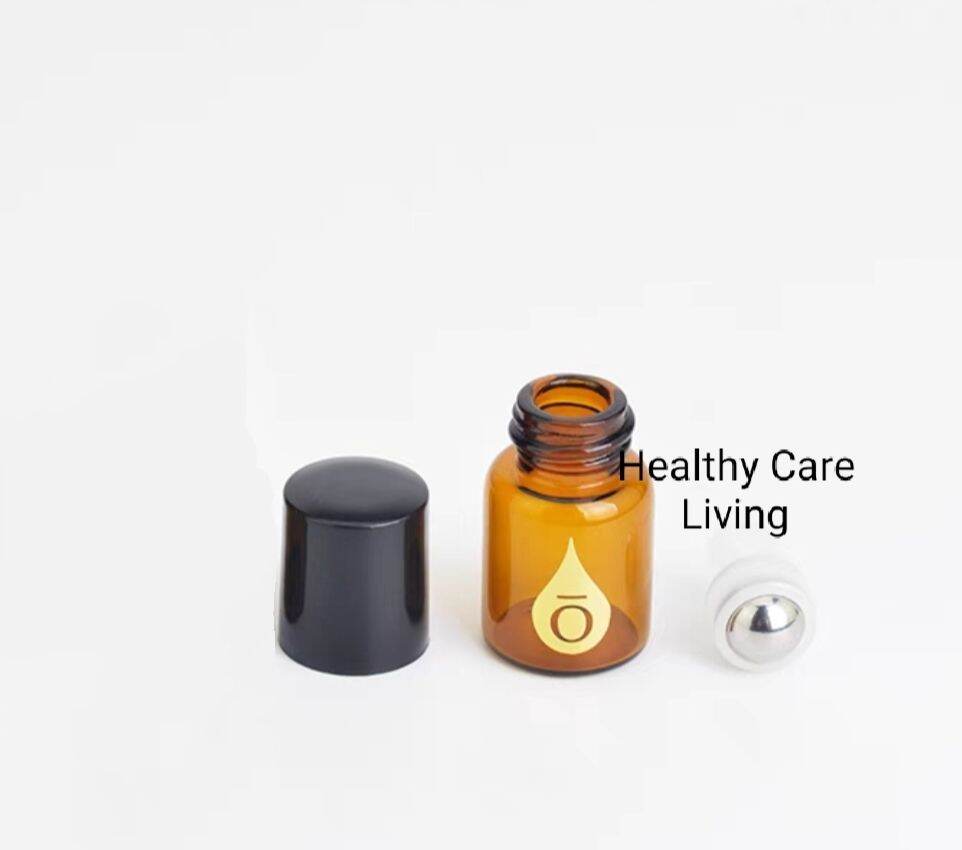 doTERRA 2ml Roll On Empty Amber Glass Bottle Essential Oil / Roller