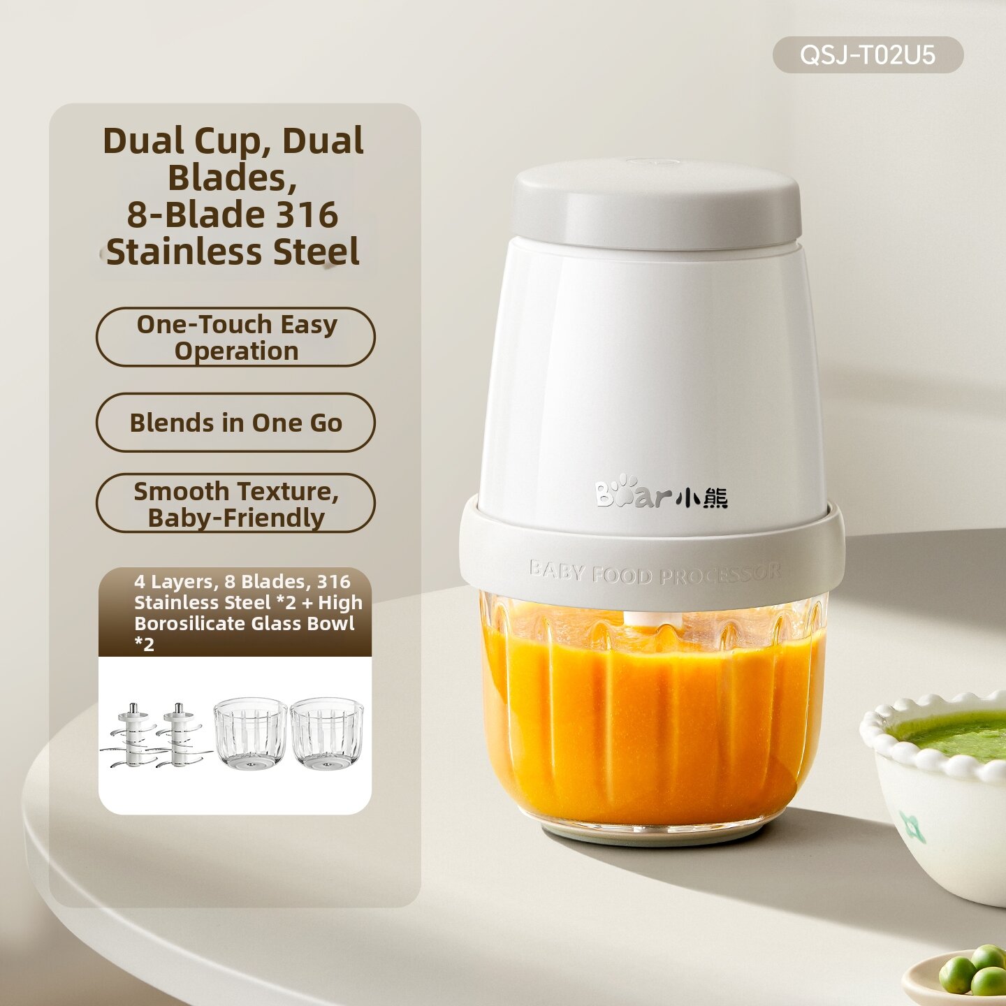 Bear | Grinding Mincer Multi-functional Baby Food Maker