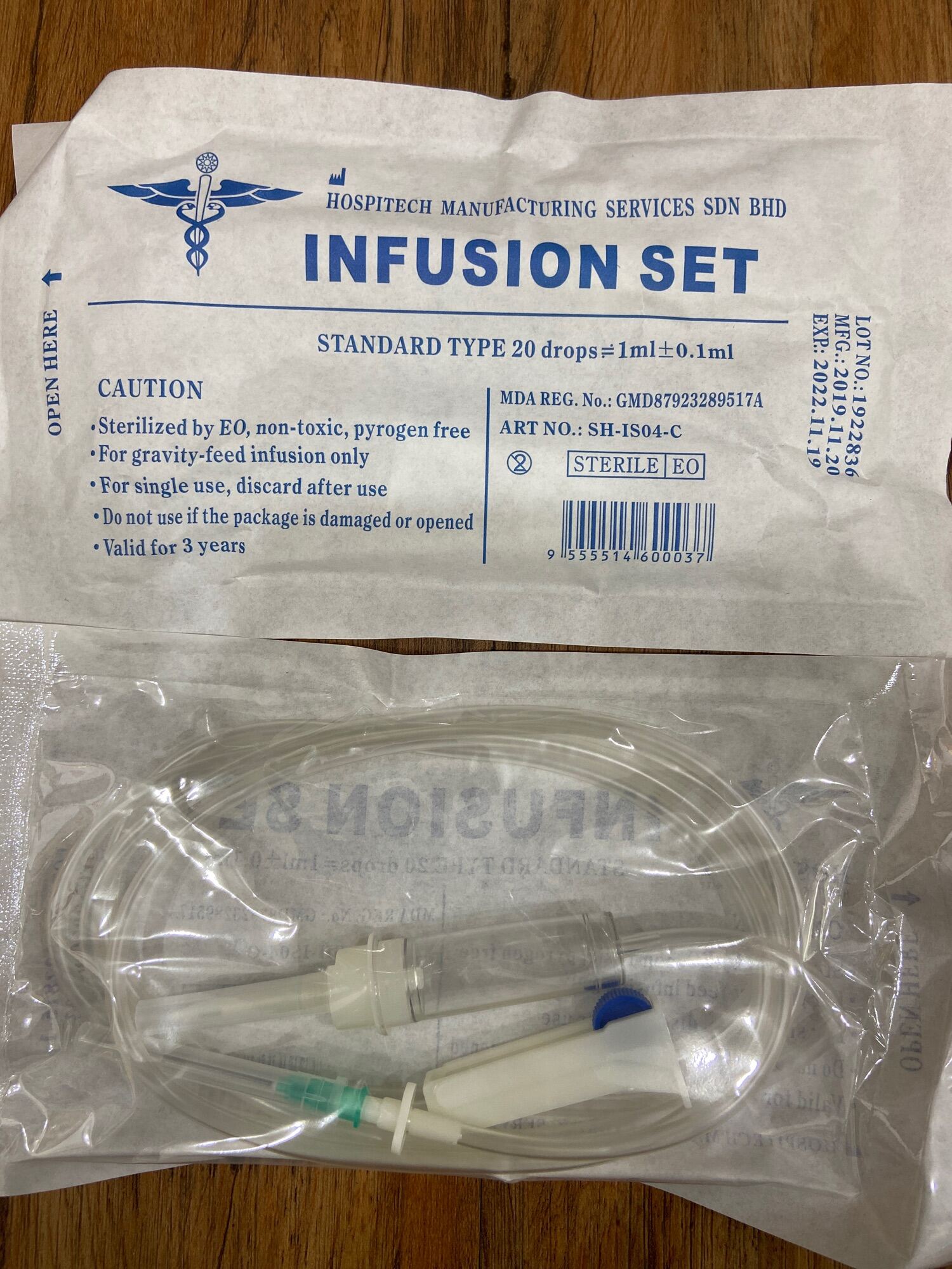 Hospitech Iv Infusion Drip Sterile 1 Set Exp0523 Infusion Set Lazada