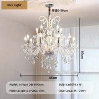 SUNMEIYI Chandeliers Pendant Chandelier Crystal E14 Chandelier Bedroom Modern K9 Crystal For Living Room Corridor Saloon Hall