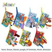 Jollybaby | Durable Teething Baby Toy Tail Cloth Book