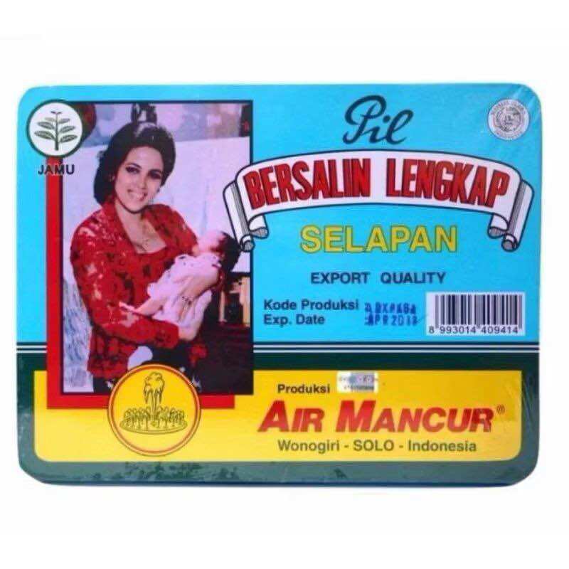 Pil Bersalin Lengkap Selapan Export Quality Air Mancur Product from Solo Indonesia.