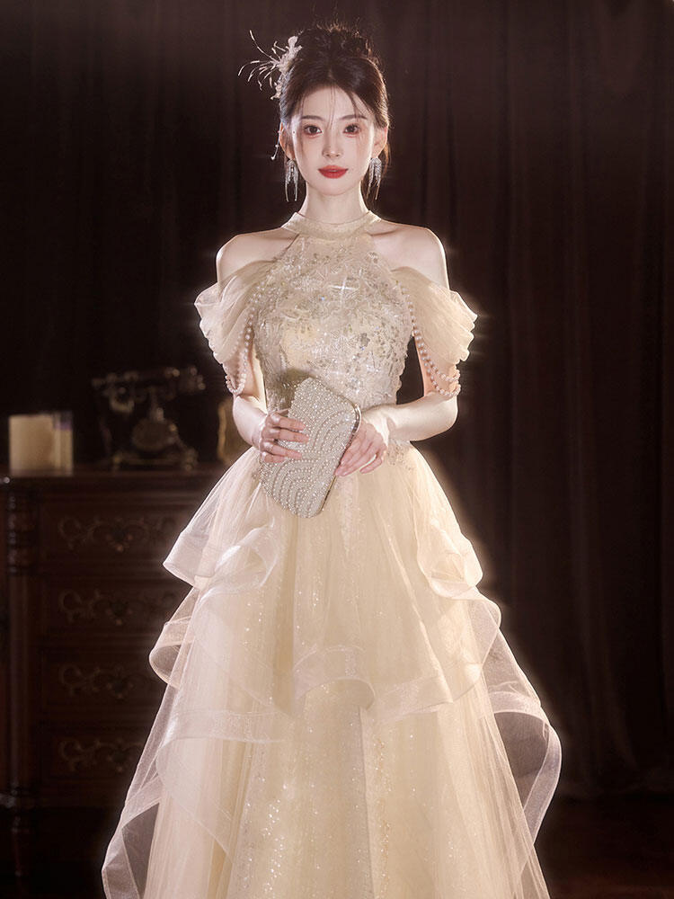 Buy Champagne Color Gown Online at a Better Price Lazada Malaysia