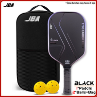 JBA แพดเดิ้ลปิกเบอล คาร์บอนไฟเบอร์ T700 โครงสร้างผ้า Matte ป้องกันลื่นและทนทาน ความหนา 16 มม. จุดสวีท มากขึ้น โครงกลางฮันนีคอม PP ช่วยควบคุมบอลมั่นคง น้ำหนักเบา คนจับปิด PU มีระบายอากาศ ดีไซน์สีชาเลนจ์