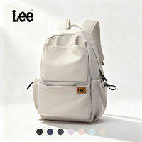 Lee Laptop Nam Nữ bagpack sinh viên trường học bé trai dung tích lớn máy tính xách tay Ba Lô Hàn Quốc cho nữ phụ nữ napsacks túi cho du lịch ngoài trời Ba lô phụ nữ ánh sáng bookbag