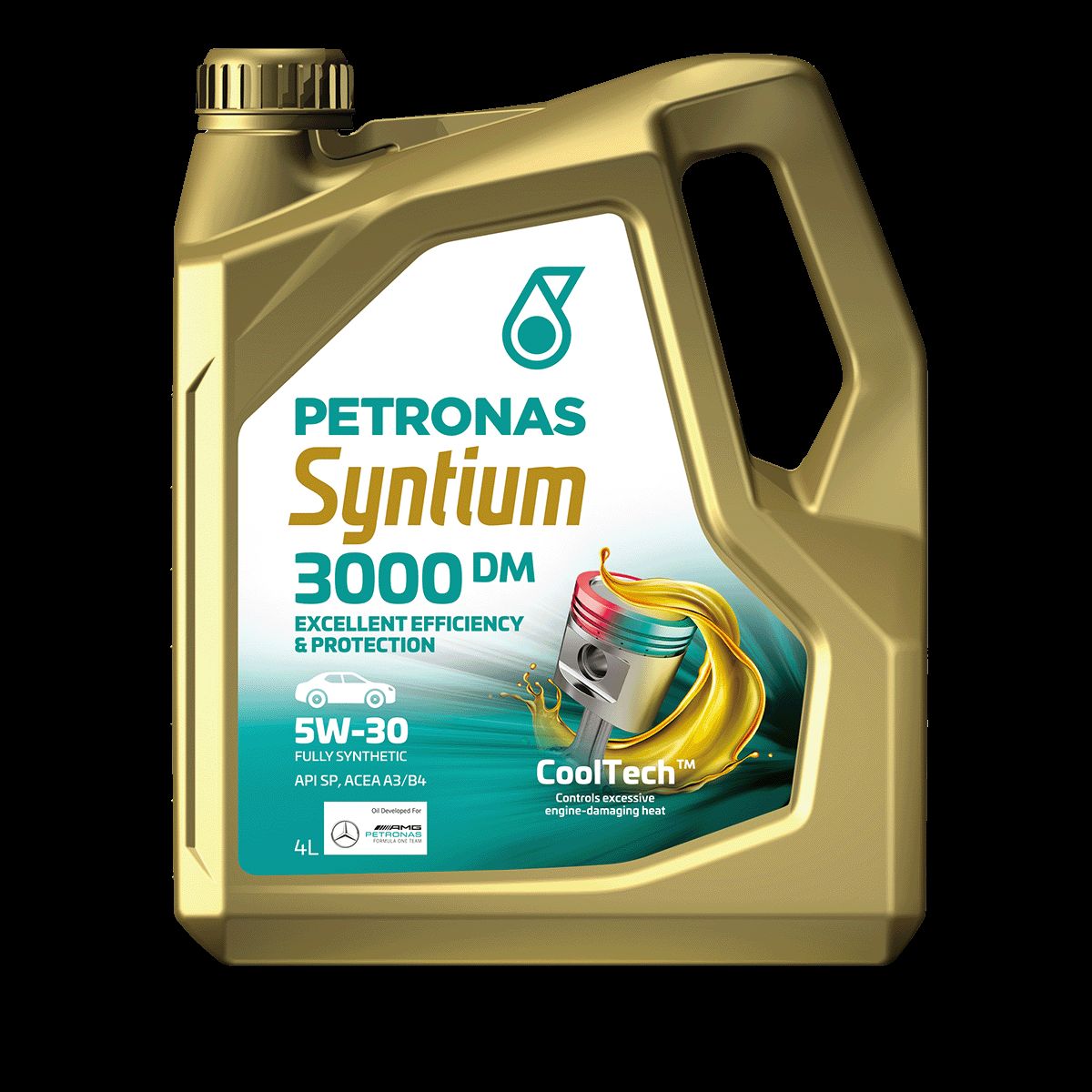 PETRONAS Syntium 3000 5W30 Fully Synthetic Engine Oil API SN PLUS (4L ...