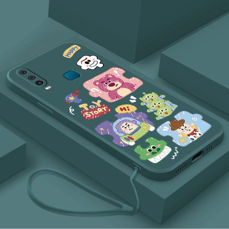 Vivo 1901 1902 1904 1906 V2254 V2206 V2207 V2203 1935 1938 Classic Cartoon Soft Case Cute Disney Lotso Silicone Rubber Cover. 