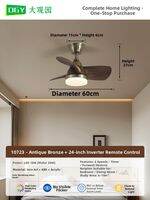 DGY | Small Size Mid-Century Style Ceiling Fan Light Intelligent Variable Frequency
