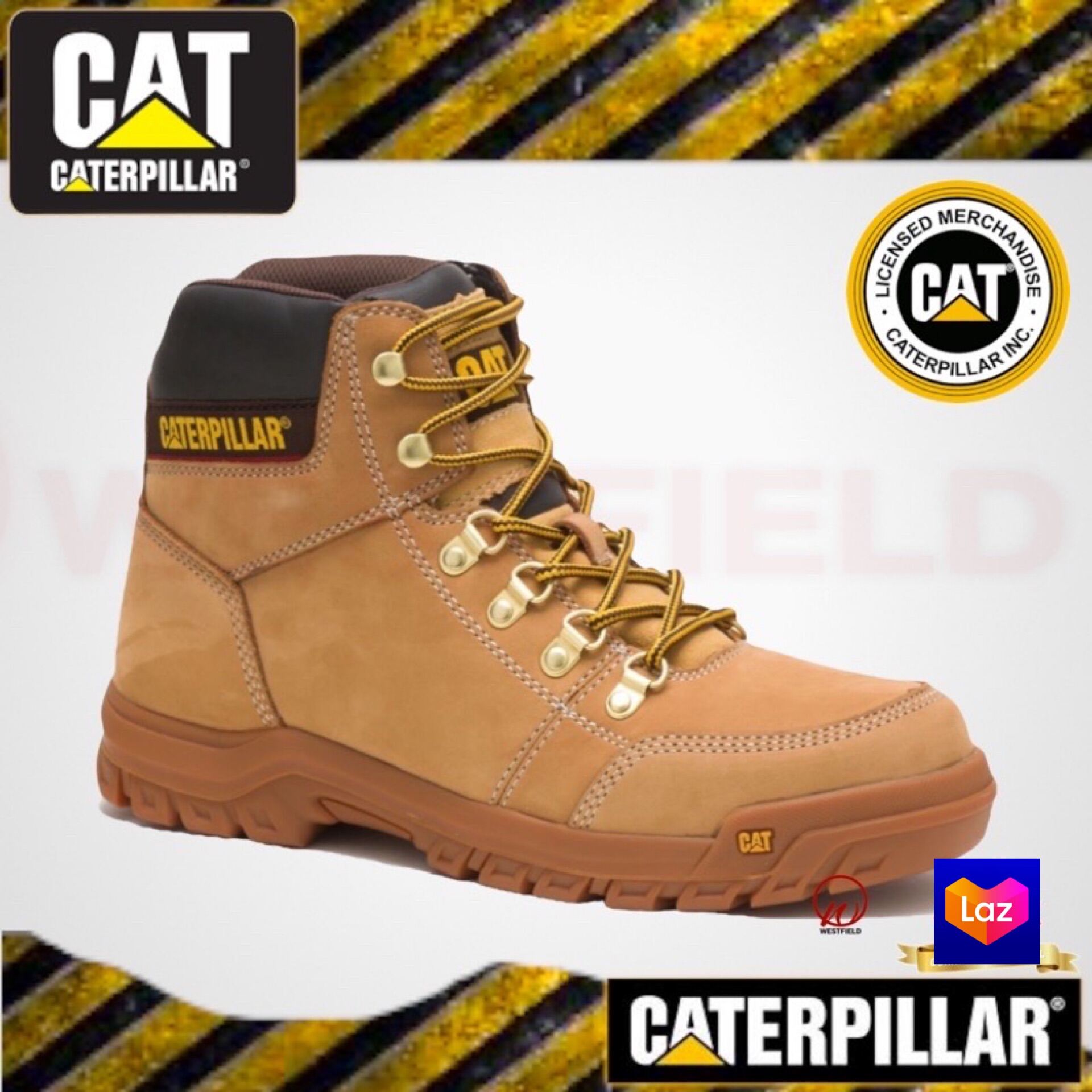 CATERPILLAR® MEN’S OUTLINE STEEL TOE EST WORK SAFETY BOOT ( P90802 ) Lazada