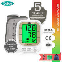 Cofoe Blood Pressure Monitor Digital with USB Original Upper Arm High Blood Pressure Machine for Dual User Automatic Smart High BP Check Monitoring Machine Complete Set Sphygmomanometer for Hypertension血压测量器