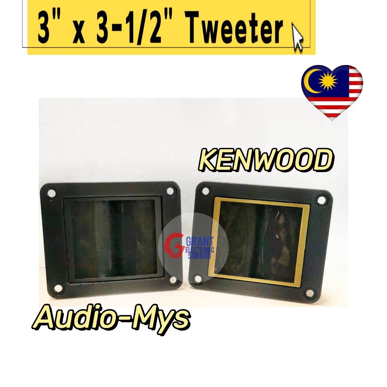 3" X 31/2" Kenwood Ribbon Tweeter Speaker Audio Lazada