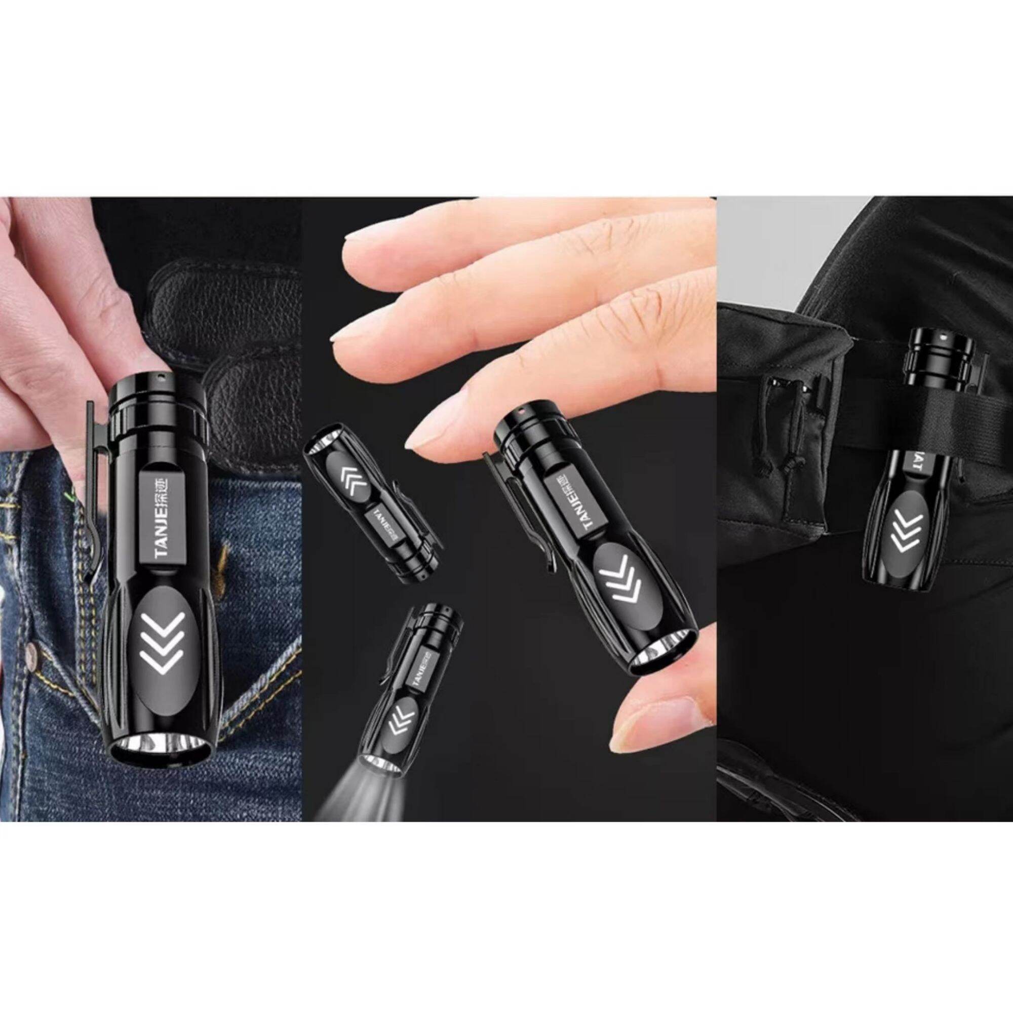 Mini Portable Torchlight Chargeable Mini Torchlight Led Flashlight Rechargeable Torchlight Sport Lampu Suluh Kecil. 