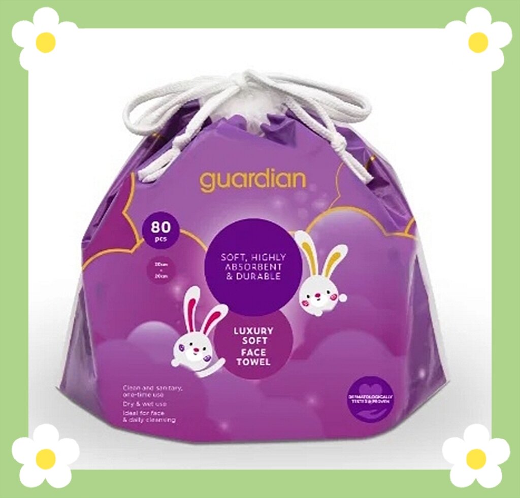 Guardian Cleansing face Cloths towel 80s Lazada