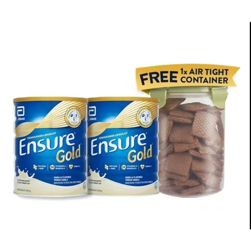 Ensure Gold Vanilla 850g X 2 + Airtight Container