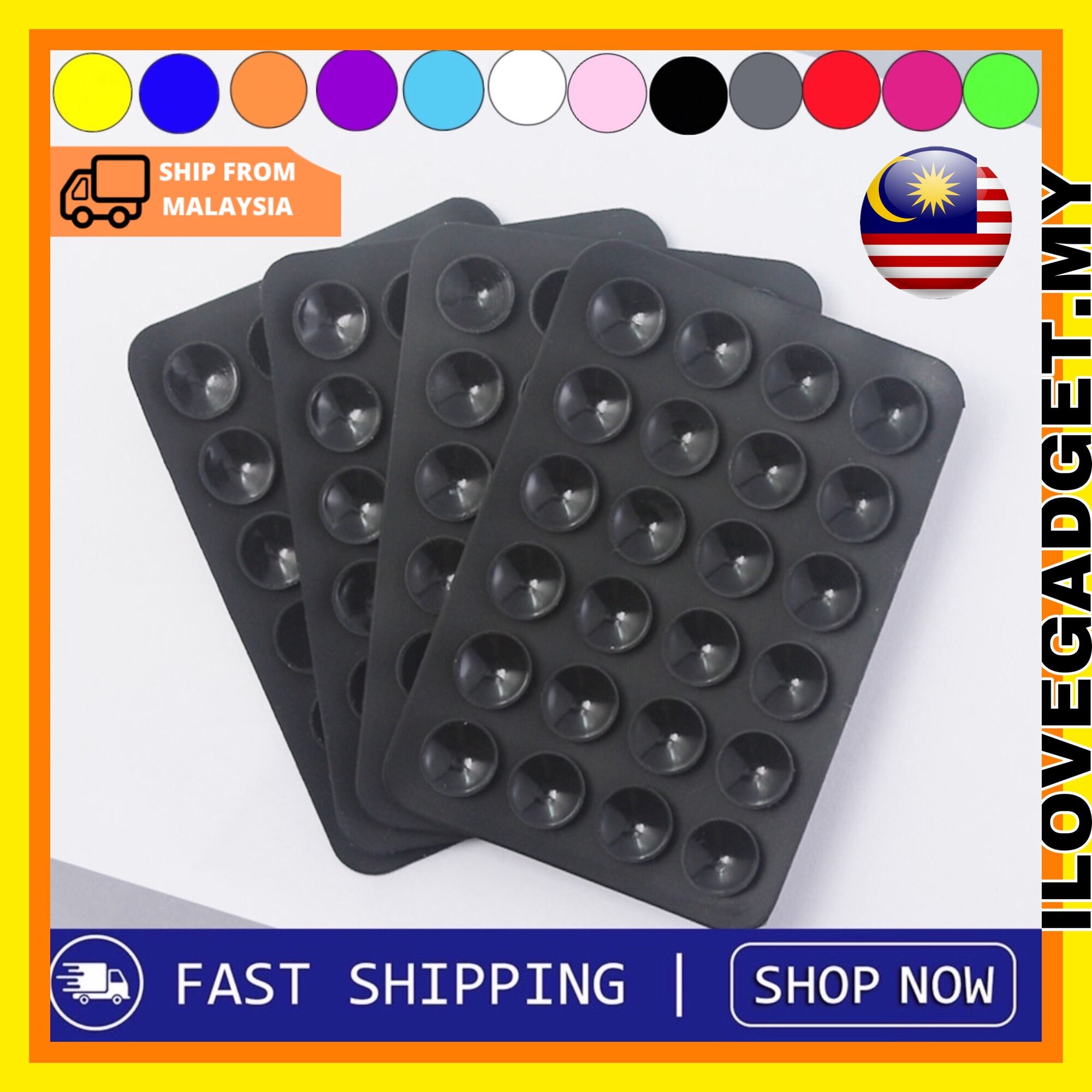 holder suction sucker silicone cup mat Pelekat sotong Motor Grab Holder/Powerbank Phone case Malaysia Ready Stock