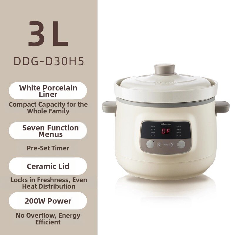 Smart Rice Cooker Plug 「China Plug」Bear | Smart Automatic Electric Rice Cooker 1 Pot | Lazada