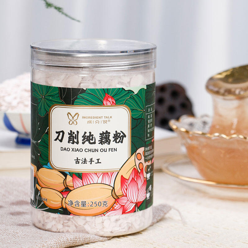 Authentic Hand-Shredded Pure Lotus Root Powder 250g Can Instant ...
