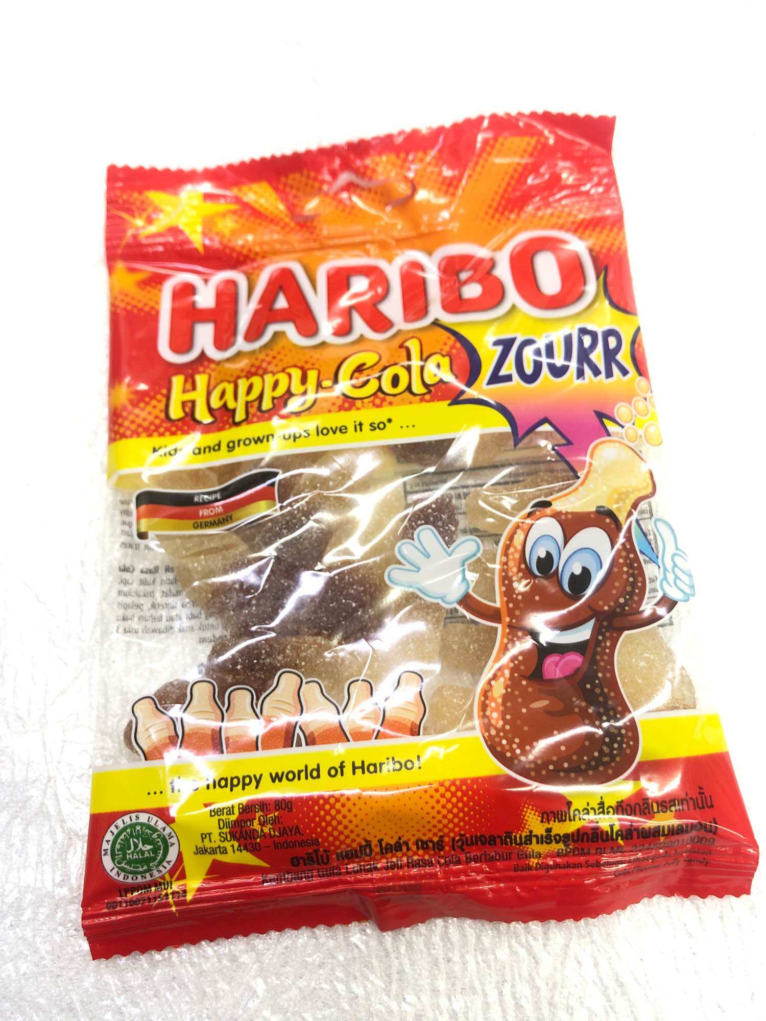 Harribo Grape Ropes 80GM HARIBO / GOLDBEAR / HAPPY COLA / WORMS / HAPPY COLA ZOURR /HAPPY ...