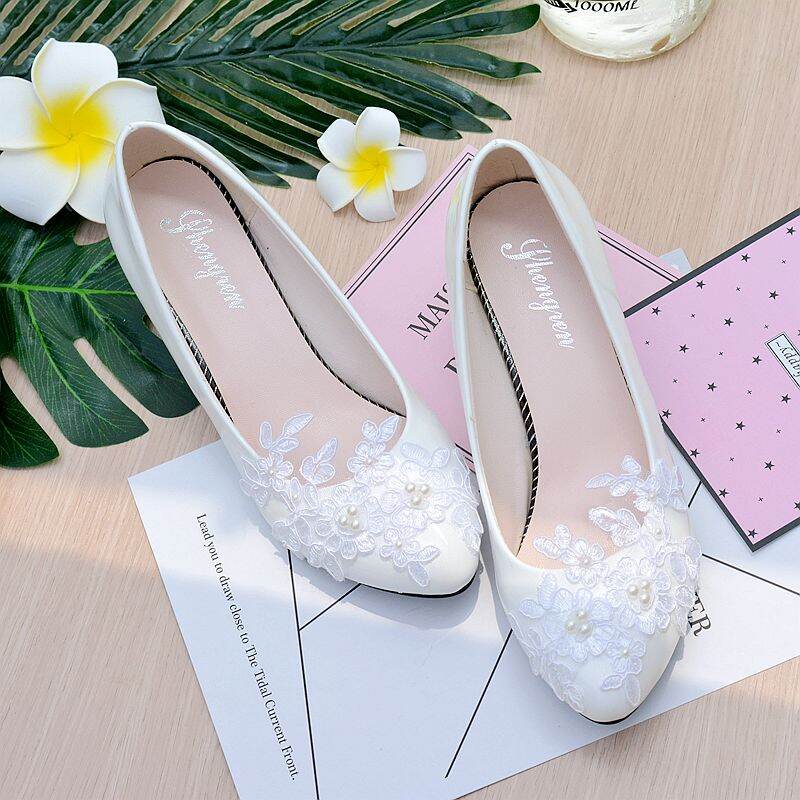 Flower heel discount jelly ballet flat