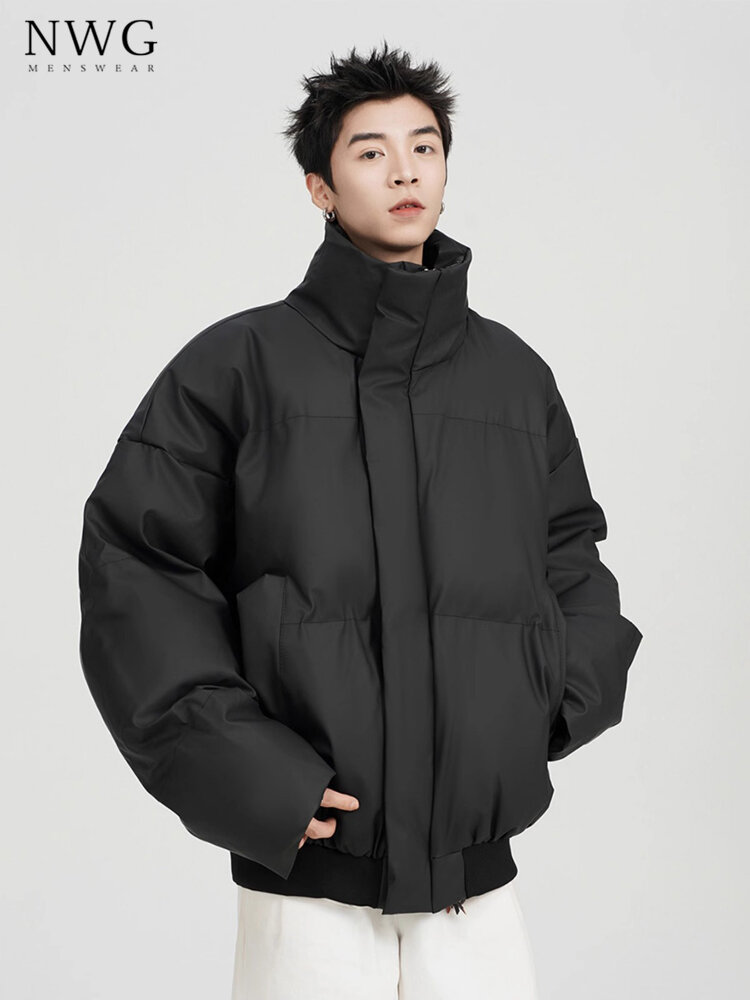 NWG | Thickened Winter Men's Fashionable PU Leather Casual Cotton Coat - Jenama NWG Harga 265 Ringgit*Penghantaran Percuma