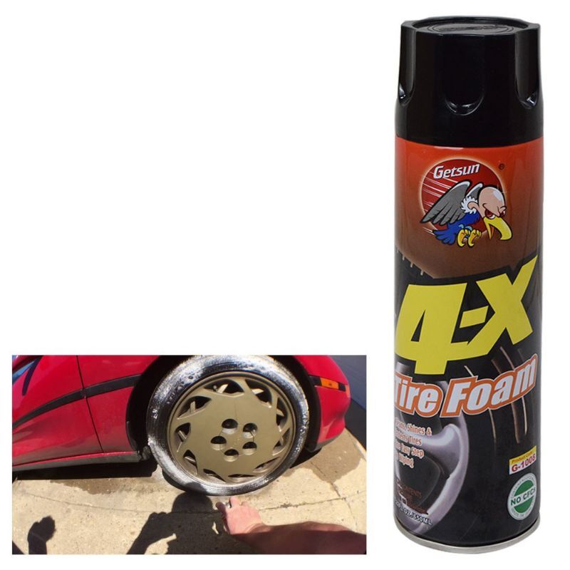 GETSUN 4X TIRE FOAM CLEANER 650ml Lazada