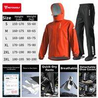 MOTOWOLF | Rainproof Waterproof Motorcycle Riding Jacket Trousers Set