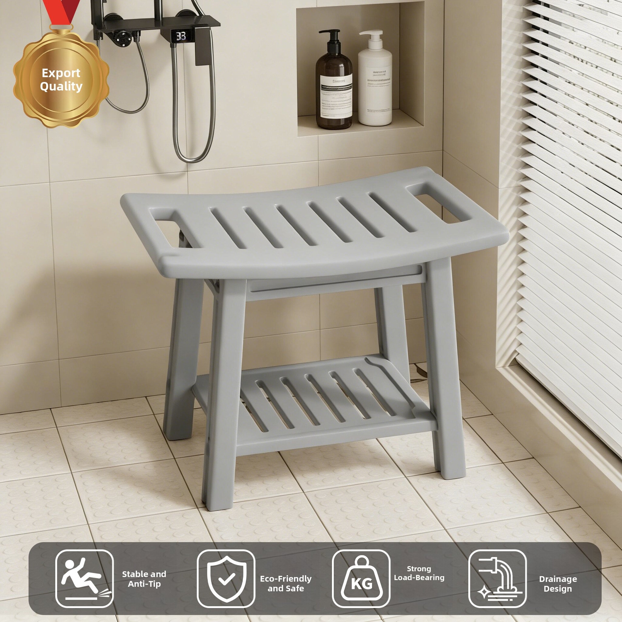Elderly Child Pregnant Anti-Slip Shower Stool