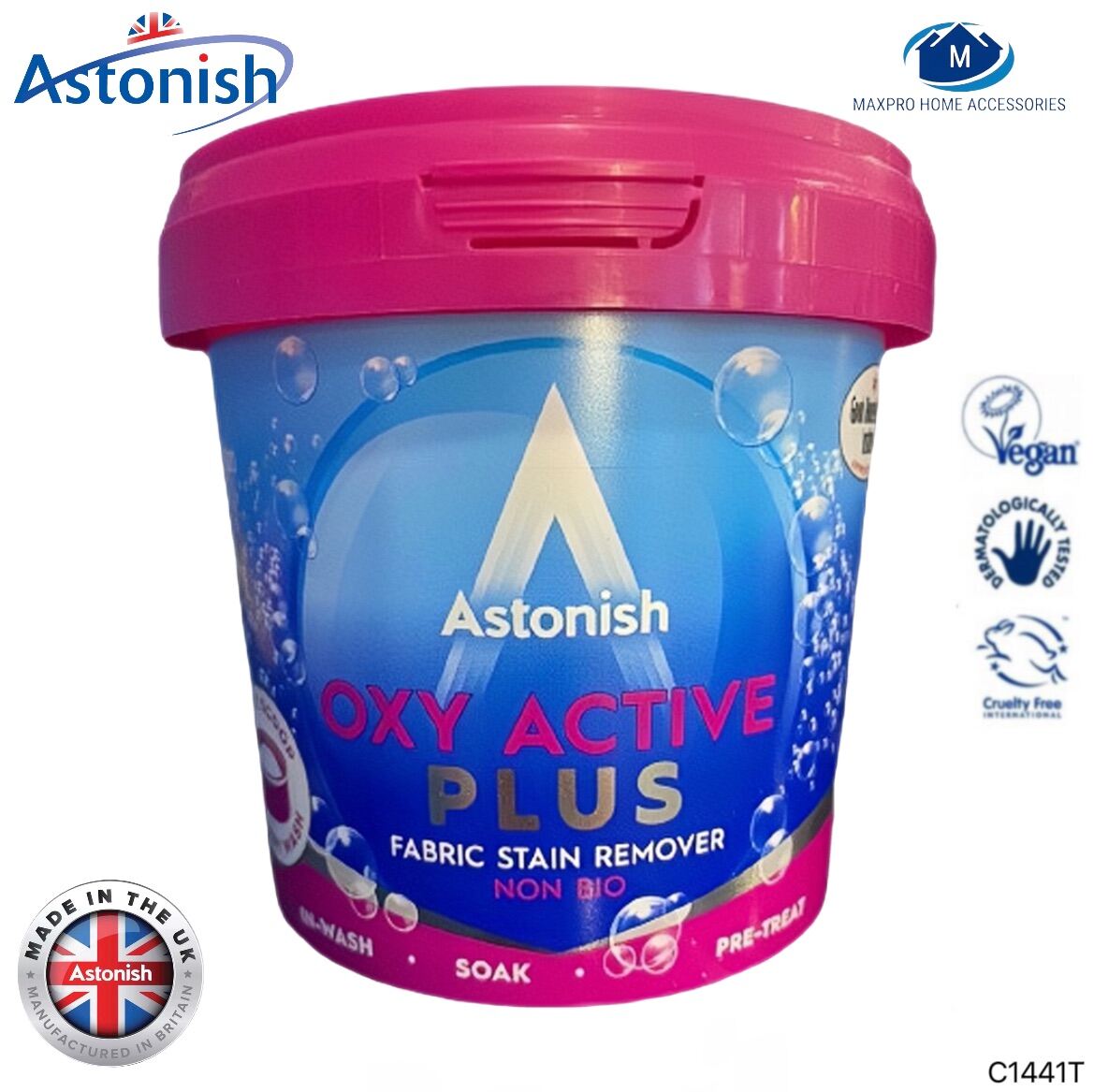 ASTONISH OXY ACTIVE PLUS FABRIC STAIN REMOVER 500G Lazada