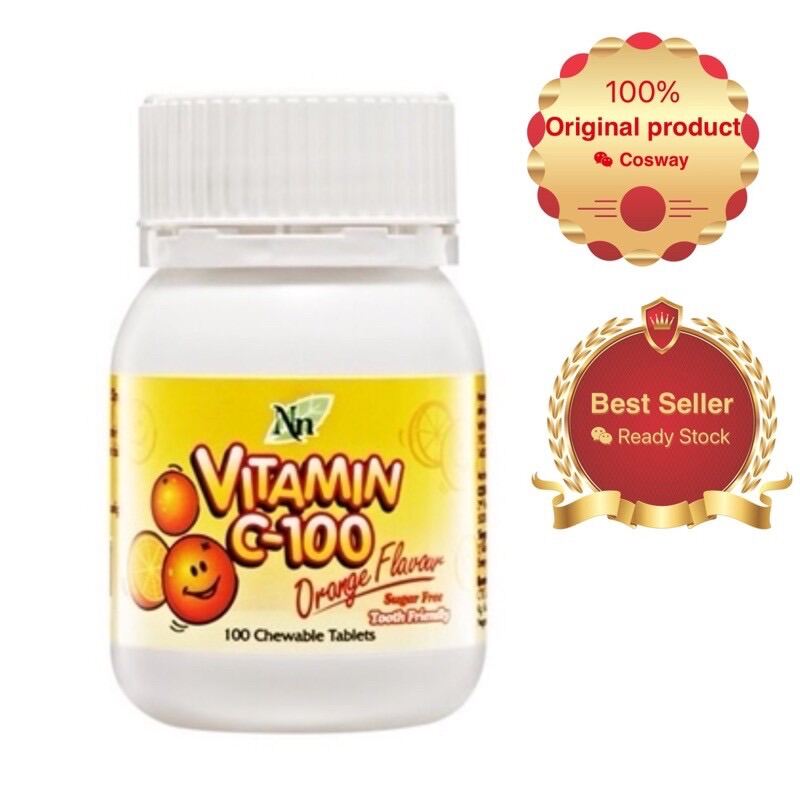 Cosway Nn Vitamin C100 Orange Flavour (100 Chewable tablets) children