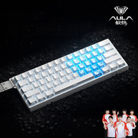 AULA | RT Gaming Mechanical Keyboard Magnetic Switch 60 Percent Wired RGB Lighting Triangle Design for FPS Gaming Computer Keyboard