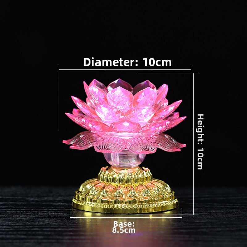 YUANSHANGXIAN | Lotus Colored LED Continuous Light Buddhist Lamp
