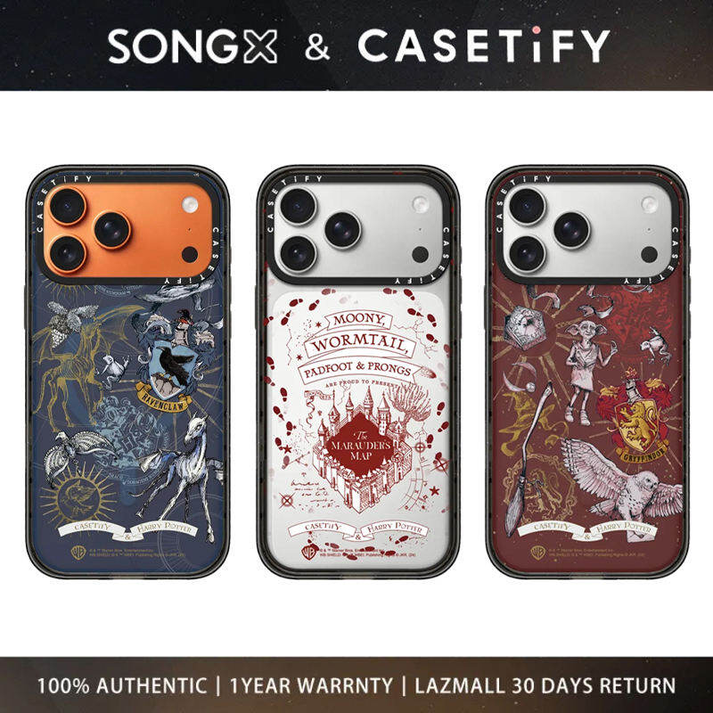 SONGX Casetify Acrylic Phone Case Co Branded Harry Potter Pattern Case With Magsafe For iPhone 17 16 15 14 13 12 Pro Max/ iPhone 17 16 15 14 13 12 Pro/ iPhone 17 16 15 14 13 12/ iPhone 17Air