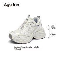 Agsdon l Silver Height-increasing Dad Shoes for Women