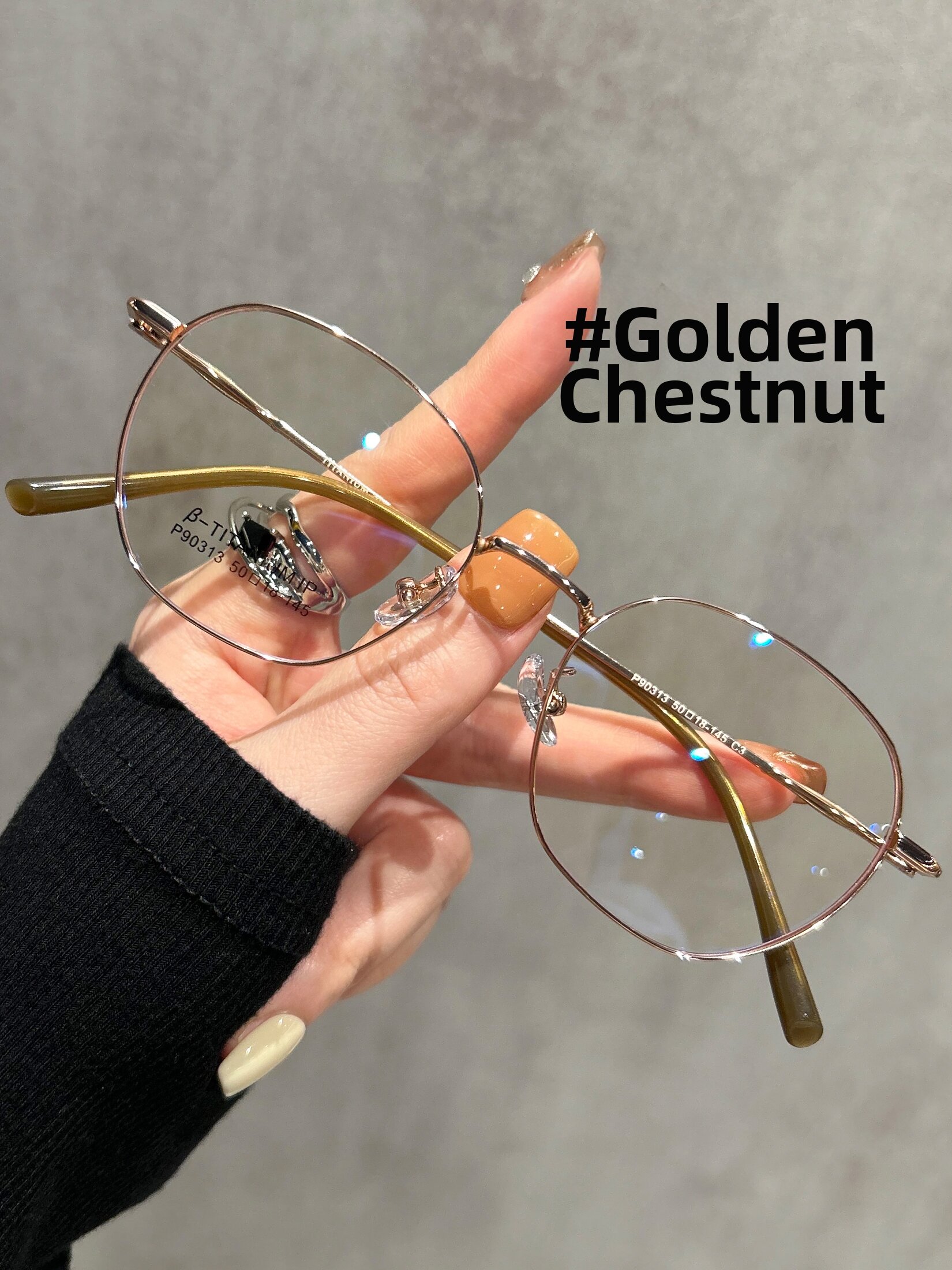 Lightweight Titanium Retro Gold Wire Round Frame Eyeglasses 9g Harga  144 Ringgit*Penghantaran Percuma