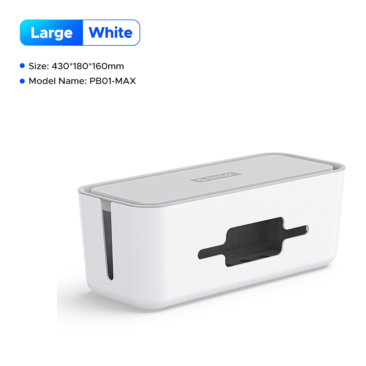 Hộp Đựng Cáp Hộp Quản Lý ORICO Có Nắp Hộp Sắp Xếp Dây Nguồn Với 8 Ngăn Sắp Xếp Dây Cho Bàn Văn Phòng