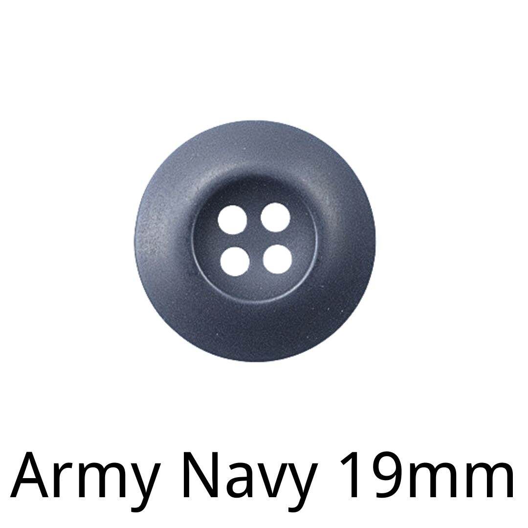 POLYBUTTONS Butang Army Green 30L Button for Army Uniform