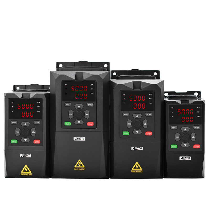220V VFD LED Dual Display Panel 0.4KW-5.5KW Input 1-phase 220V Output 3-phase 220V Motor Speed Controller Frequency Regulation AC Drive Inverter