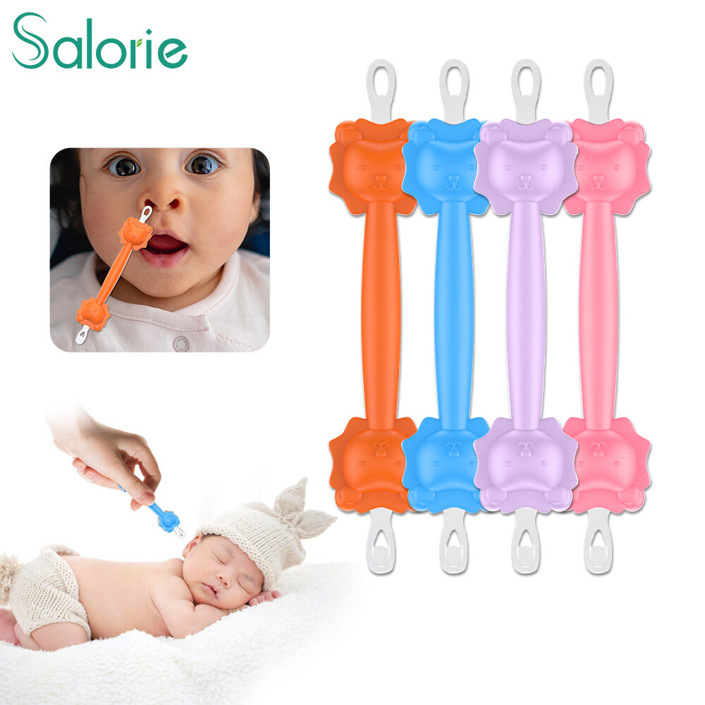 Salorie 1 chiếc thanh làm sạch mũi con sư tử hoạt hình thìa dụng cụ vệ sinh tai mũi bé làm sạch mũi
