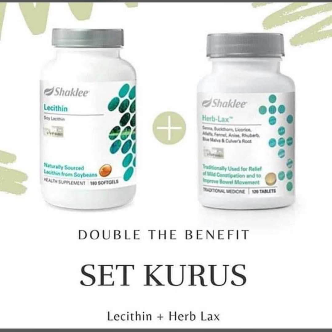 Lecithin Herblax Combo Set Kurus Bajet Ori Shaklee Ready Stock Lazada