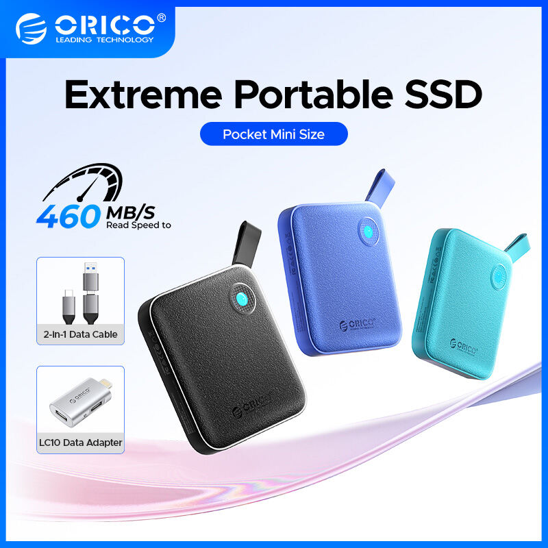 ORICO E-FOX 500 MB/giây cực SSD di động SSD bên ngoài ổ đĩa trạng thái rắn 128GB 256GB 1TB 2TB 4TB 3