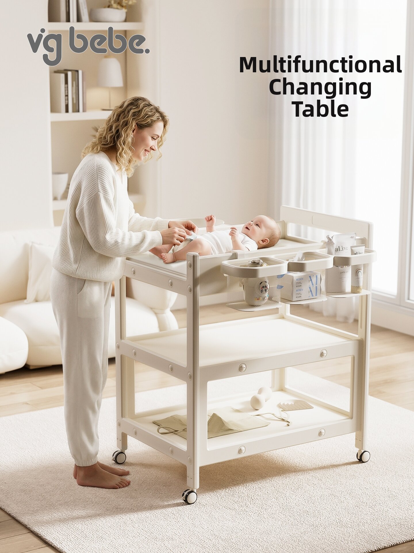 VGBEBE | Portable Urine Changing Table with Storage