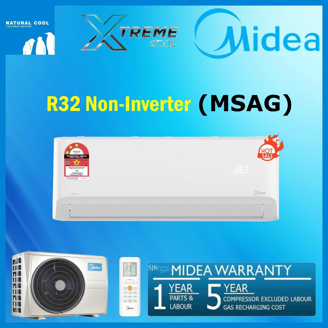 midea r32 non inverter