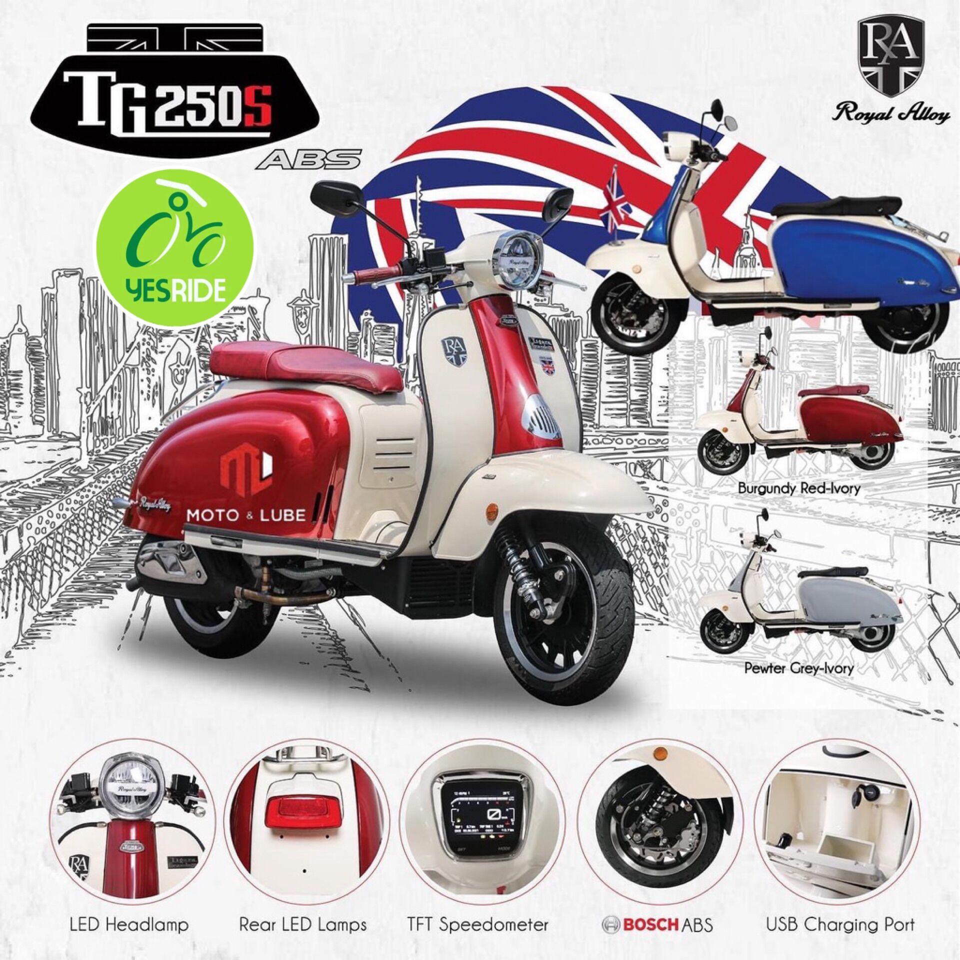 ROYAL ALLOY TG 250 Local Manufacturer Warranty Year Warranty - Main Image