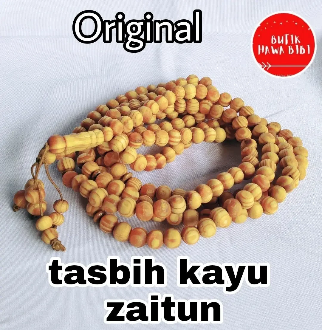 Tasbih Kayu Zaitun Exclusive BESAR/KECIL 99 Biji & 33 Biji [Tasbih Gift,Tasbih Pocket] Kayu kokka Tasbih Kayu Premium