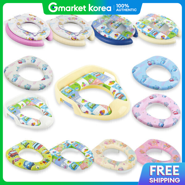 Tayo Childrens and Infant Bidet-Compatible Toilet Seat Cover with Handle Non-Toxic Baby Cover