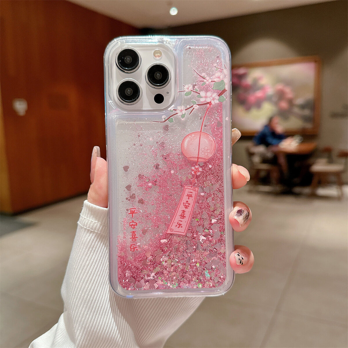 Blumen Handyhülle Für Iphone Mit Rosa Pfirsichblüten Design_voghion.com