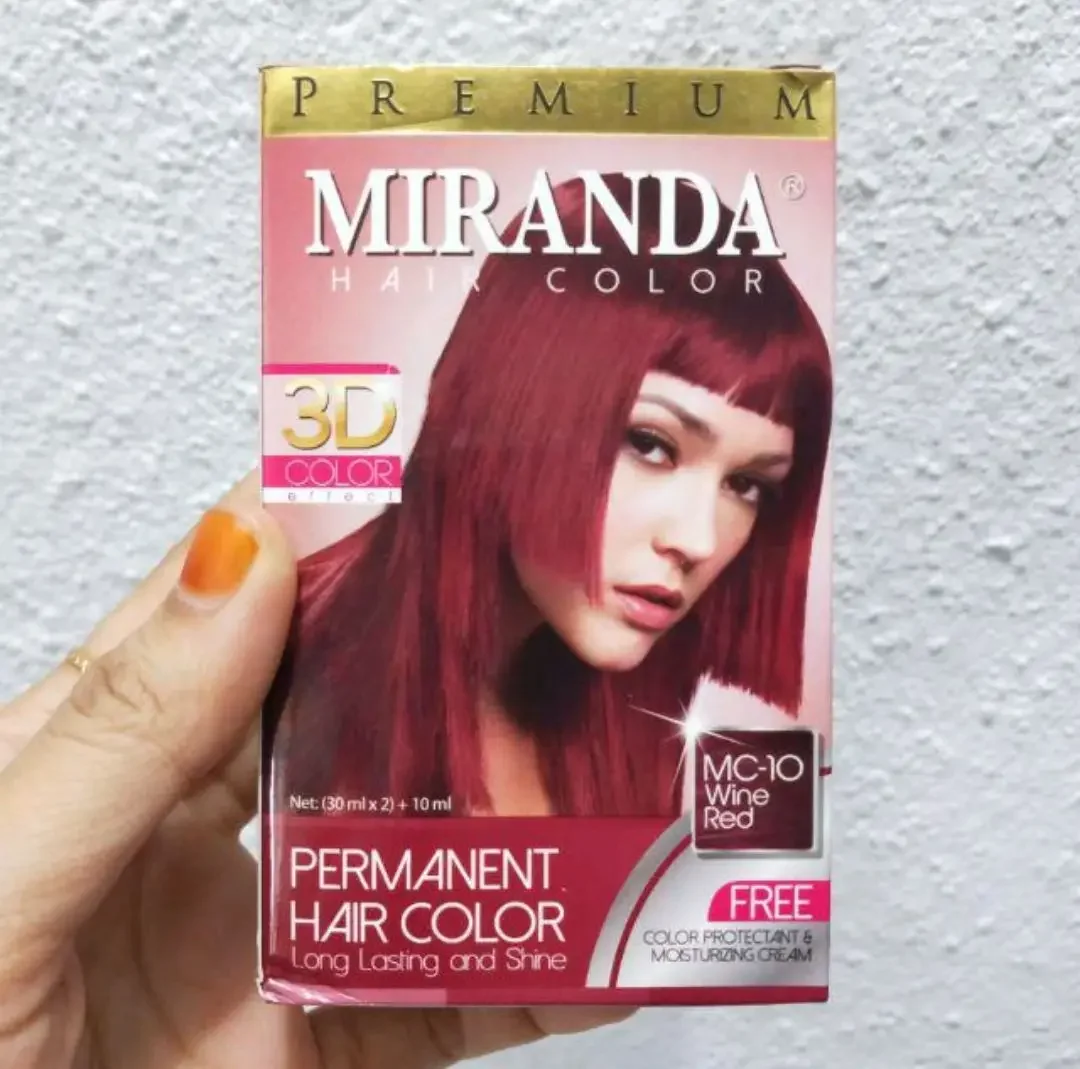 Miranda Hair Color Pewarna Rambut Wine Red