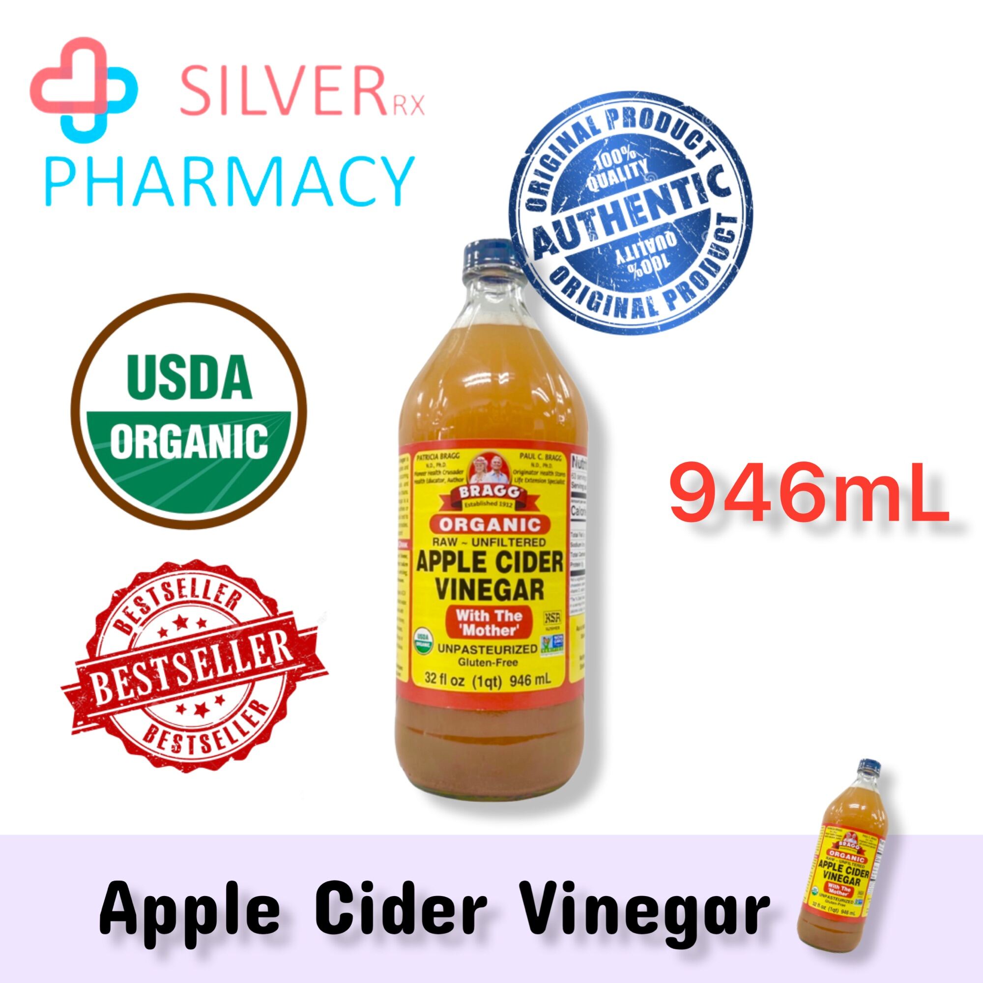 [Exp 09/02/2027] Bragg Apple Cider Vinegar 946ML