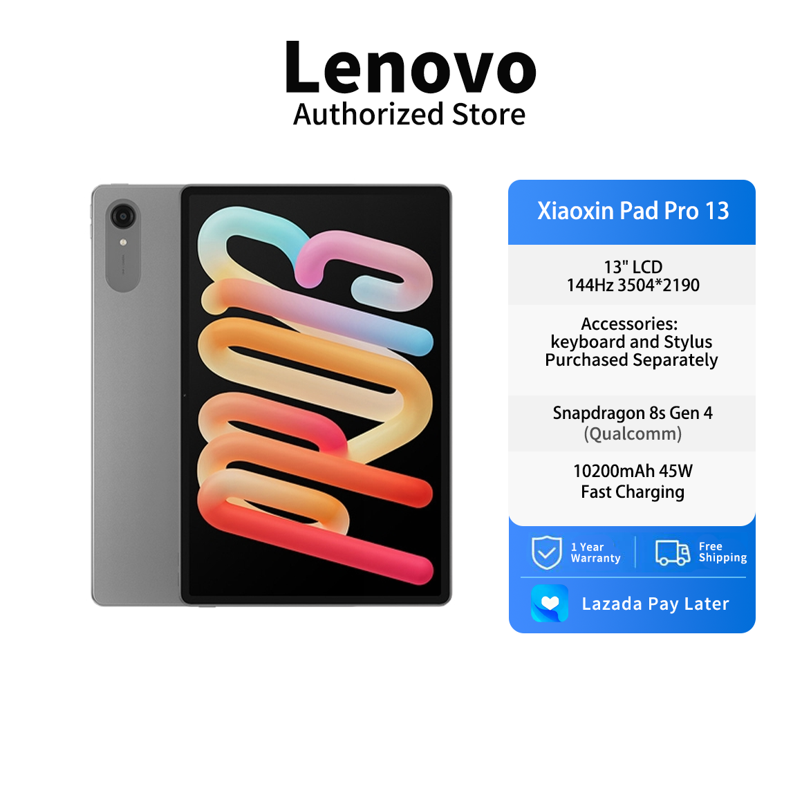 新品未開封 XIAOXIN Pad Pro GT 8/256 Lowest Price Guarantee] Lenovo Xiaoxin Pad Pro GT 2025 | Chinese