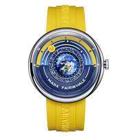 Mark Fairwhale | Mark Fairwhale 5700 Men Quartz Watches Creative Fashion Waterproof Globe Boy Cool Silicone Watch for Male Gift
